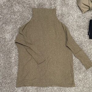 Free People Olive Turtleneck Sweater